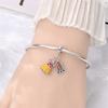 Copper Rose Gala Evening Gown Pendants Themed Ball Gown Charms Fits Genuine Charms Bracelet Women DoItYourself Jewellery Gifts
