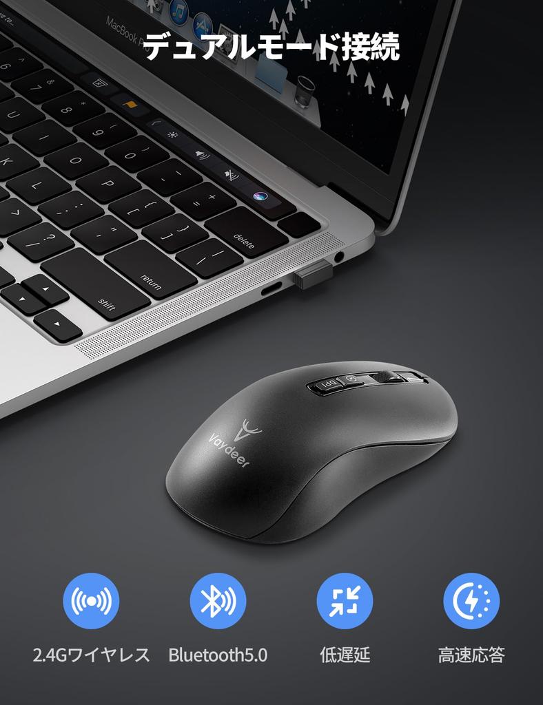 Vaydeer Pohybovač myši s Nedetekovatelnou myší Náhodně Probouzí Vaši Zlepšuje Produktivitu pro Vzdálené a Online Schůzky Vestavěný Bar, Pohyb,