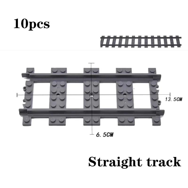 Non-Toxic City Trains Flexible Tracks Forked Straight Curved Soft Rails Track Switch Building Block Bricks Kids Diy High-Tech Creative Toy