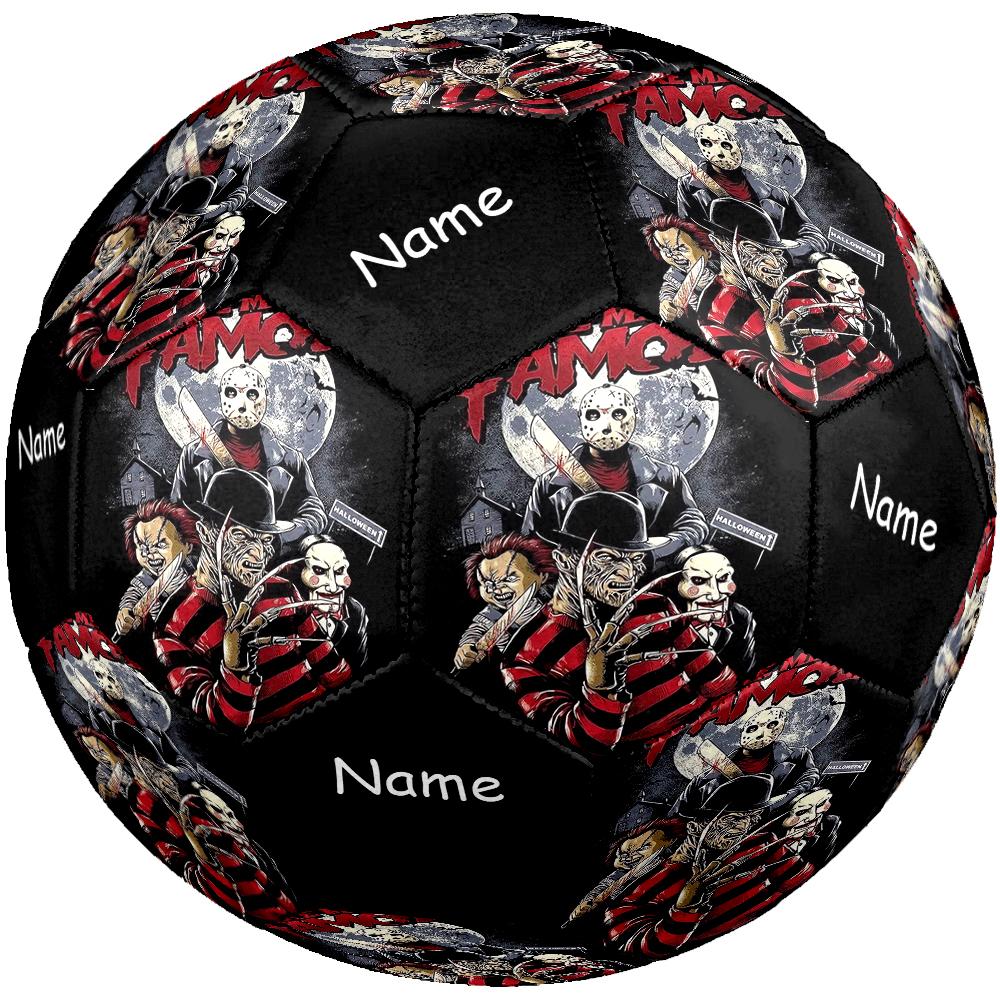 Custom Name Halloween Horror Theme Size 5 Soccer Ball, Suitable for Both Indoor and Outdoor Matches, a Gift Suitable for Everyone.