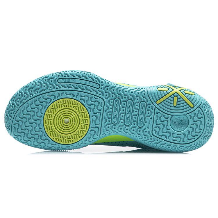 Li Ning All City 9 V1.5 Fabric Synthetic Leather TPU Wear-Resistant Breathable Low-Top Basketball Shoes Men Sneaker Ocean-Blue ABAR015-7