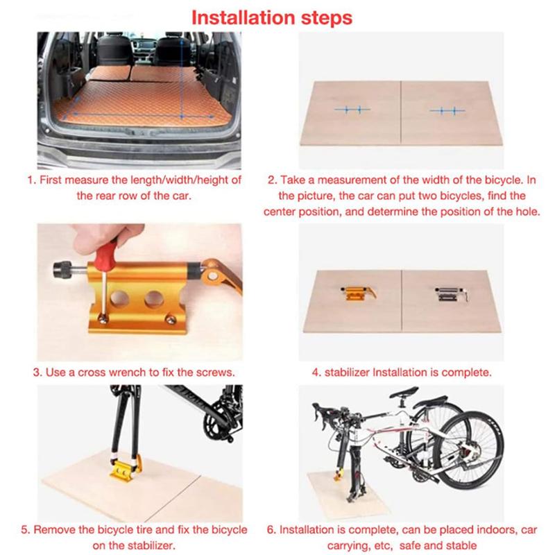 M63K-Bicycle Block Fork Support Bicycle Block Mounting Bicycle Mount Assembly Durable Easy tall E