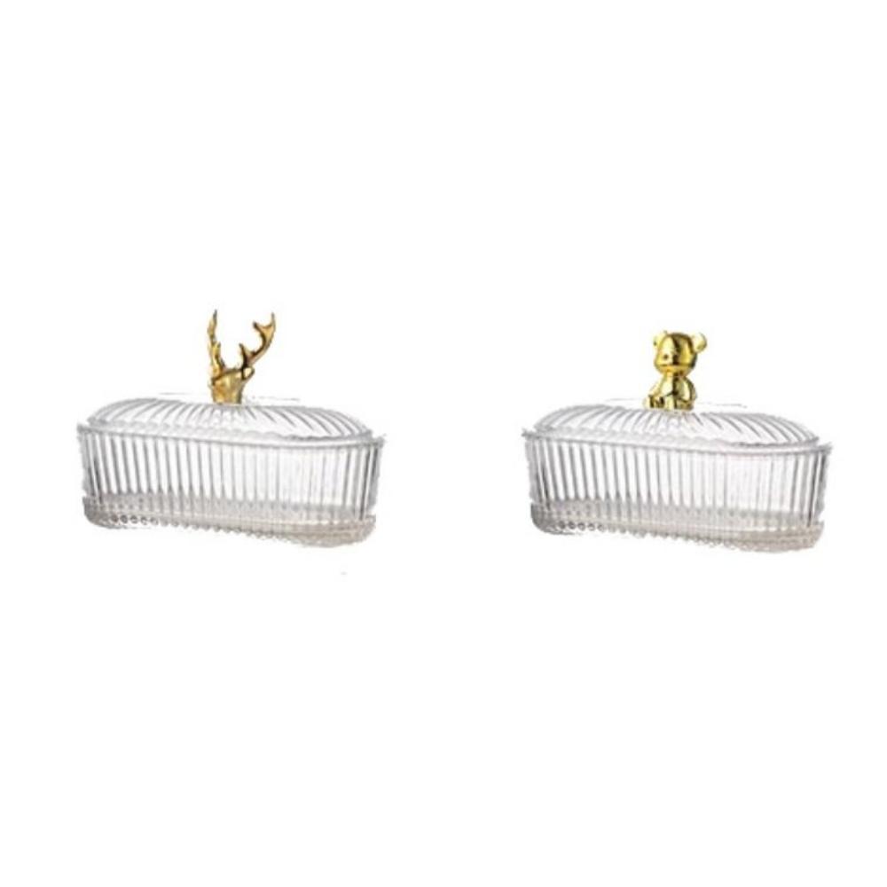 Transparent Fruit Tray Exquisite Storage Can Miscellaneous Organizer Snack Storage Box Home