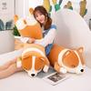 60-120cm Hot Kawaii Corgi Long Pillow Doll Stuffed Animals Plush Toy Sleeping Pillow Soft Kids Toys for Girlfriend Gifts