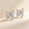 Elegant Butterfly Zircon Studded Ear Clip For Freeclip 1/2 Headphones Clip on Charm Earphone Jewelry Gold /Silver
