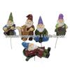 Resin Garden Gnome and Dwarf Figurines for Lawn and Courtyard Decor.