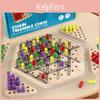 Wooden Geometric Chain Triangular Board Game For Brain Training And Family Interaction