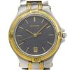 Watches 9040M Silver grayDial Stainless Steel/Plated Gold Quartz Analog Display Mens Used