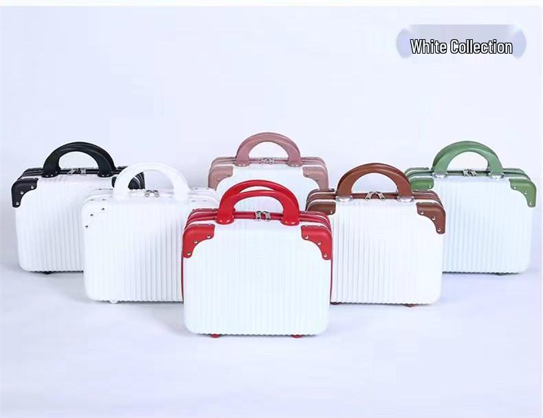 Mini Handbag 14" Makeup Case: Small Suitcase-Style Storage & Gift Box