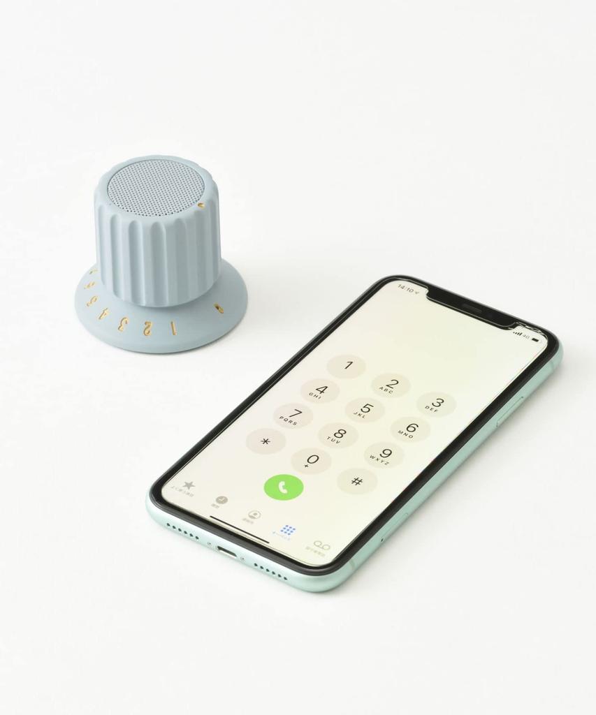 BRUNO Bruno Volume Knob Speaker, Wireless Bluetooth, IPX4 Waterproof, Volume Adjustment, Magnet Included, Perfect for Bathtime, Blue Gray, BDE060-BGY