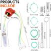 9 Pcs Glow Plug Repair Kit 12V Parking Diesel Heater Glow Ignition Plug Kit with Filter and Gaskets Car Ceramic Heater Repair Parts Fit