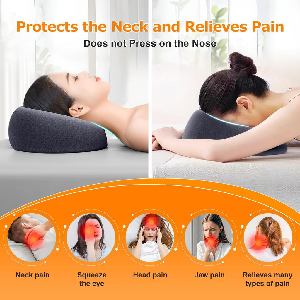 High-quality Memory Cotton Pillow Prone Face-Down Resting As A Home Massage Headrest or Contoured Post-Eye Surgery Support
