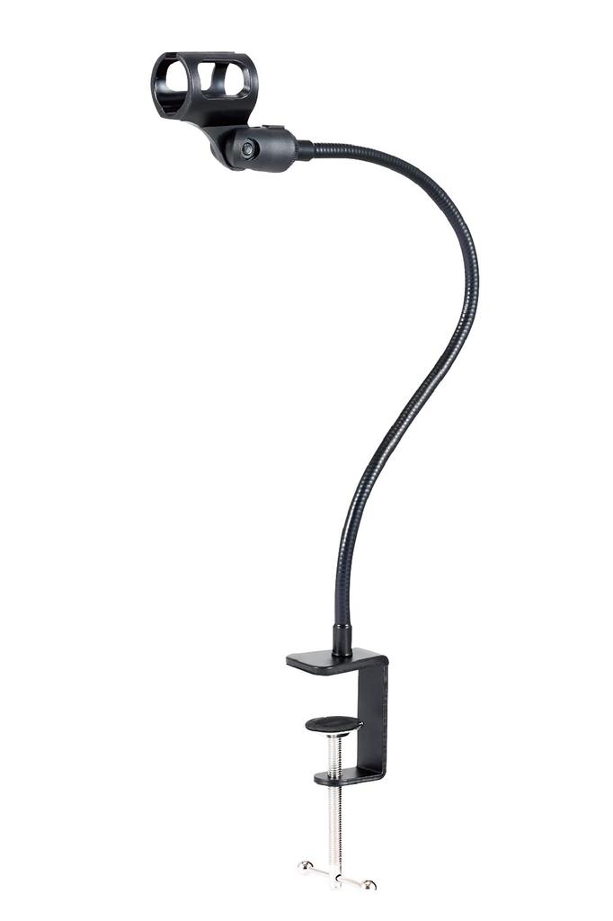 ELECOM Gooseneck Microphone Stand, Black, HS-DSARMOBK