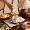 Light Luxury French Style Ceramic Coffee Cups Exquisite Elegant Afternoon Tea Cup Household Breakfast Yogurt Cup Office Mugs
