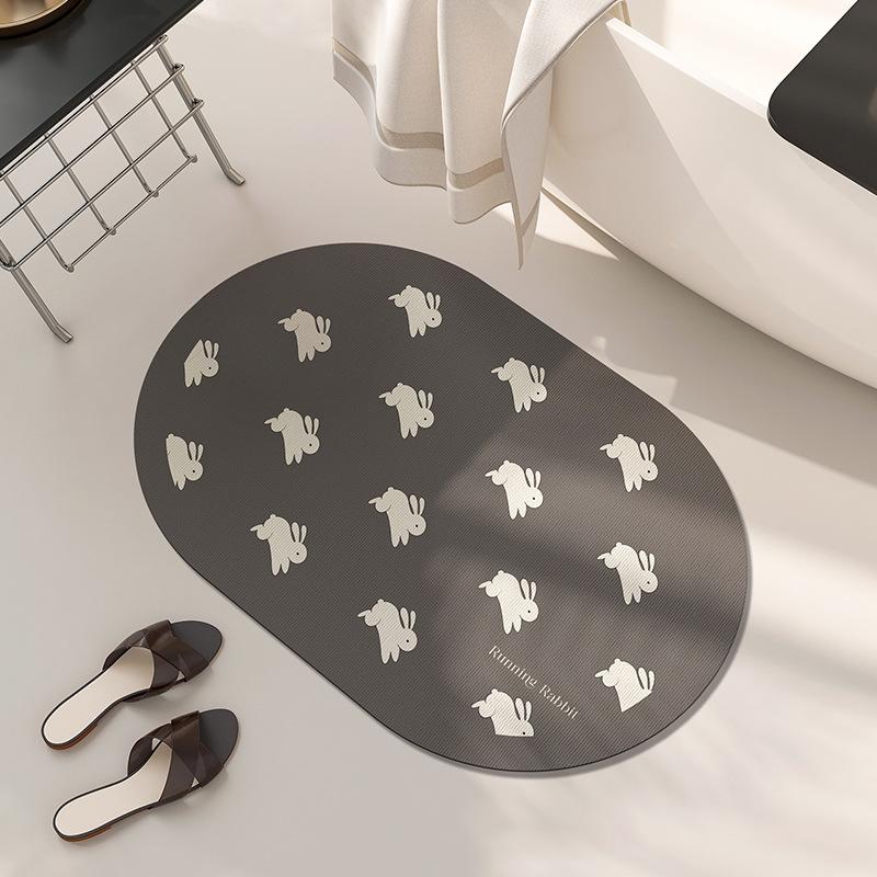 Ins Luft Badezimmertür Wasseraufnahme Rutschfeste Fußpolster Badezimmer Schnelltrocknend Verschleißfeste Fußpolster Unregelmäßige Kieselgur Bodenpolster