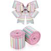 6.3cm 5 Yard Silk Ribbons Accesories DIY Bowknot Colorful Ribbons Flower Package Linen-like Decorative Webbing Wrapping Supplies
