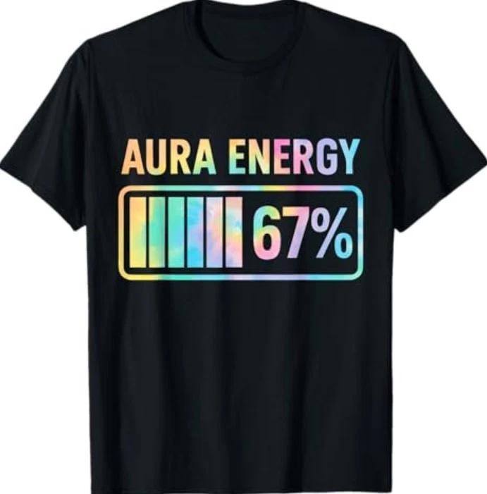 Aura Energy 67 100% Cotton T-shirt Mens Tees Top S