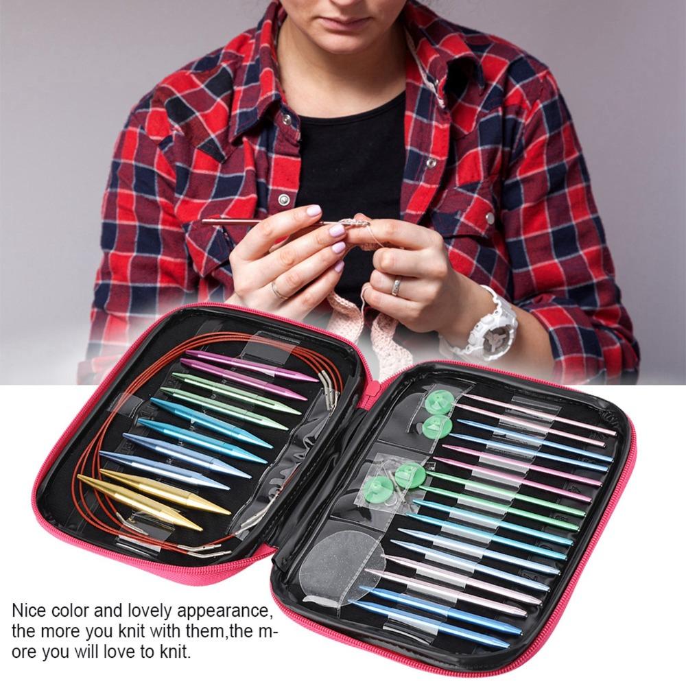 26Pcs Detachable Design Circular Knitting Needles 26 Pieces Set DIY Weaving Tools  Hand Weaving