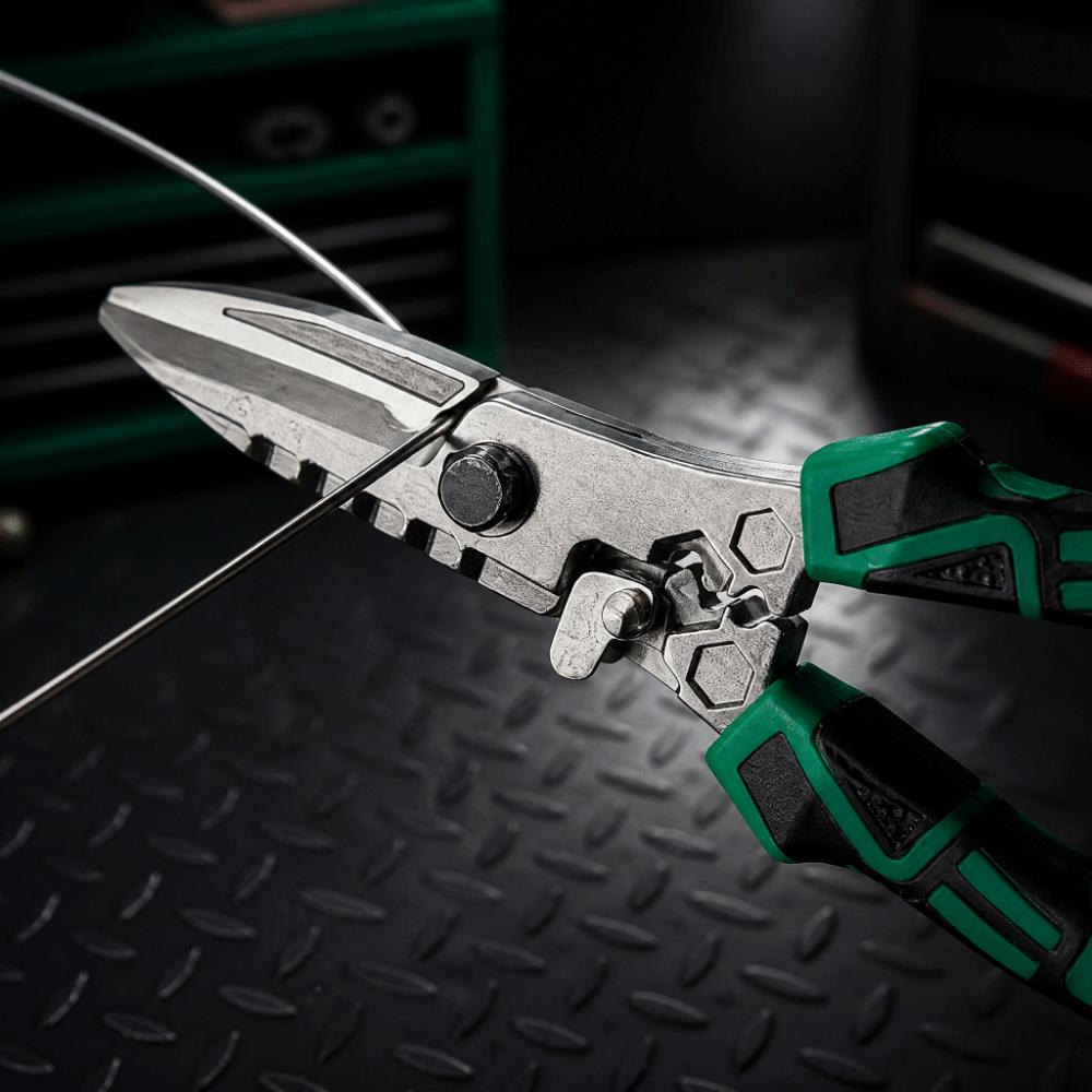 High-Quality Stainless Steel Metal Cutting Shears Heavy-Duty Tin Snips Electrical Maintenance