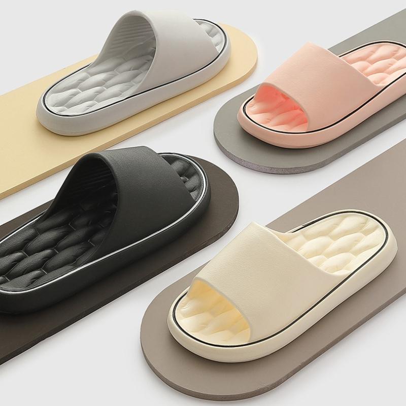 Non-slip Bathroom Slippers for Women, Summer Indoor Household Wear, Outdoor Wear, Men's Large Size Bathing Sandals