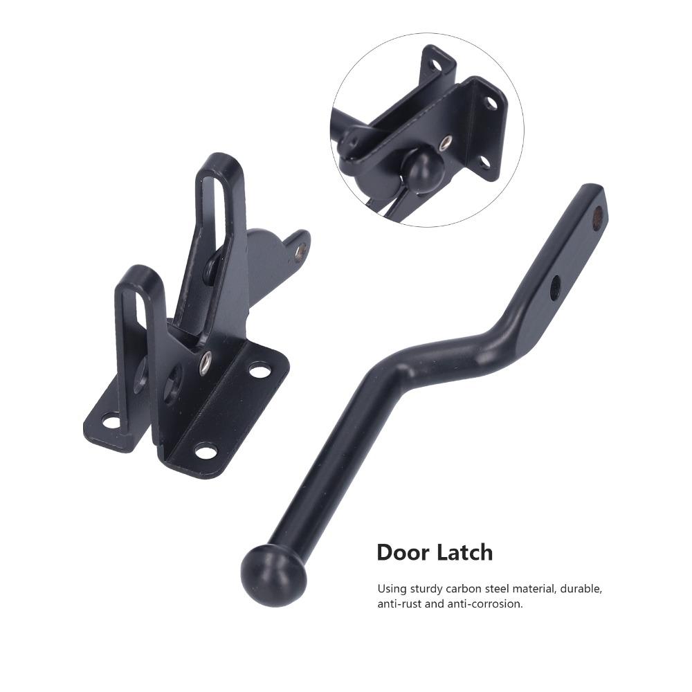 Durable Self-Locking Gate Latch Easy Install Fence Bolt Lock Heavy Gate Latch Kit  Yard