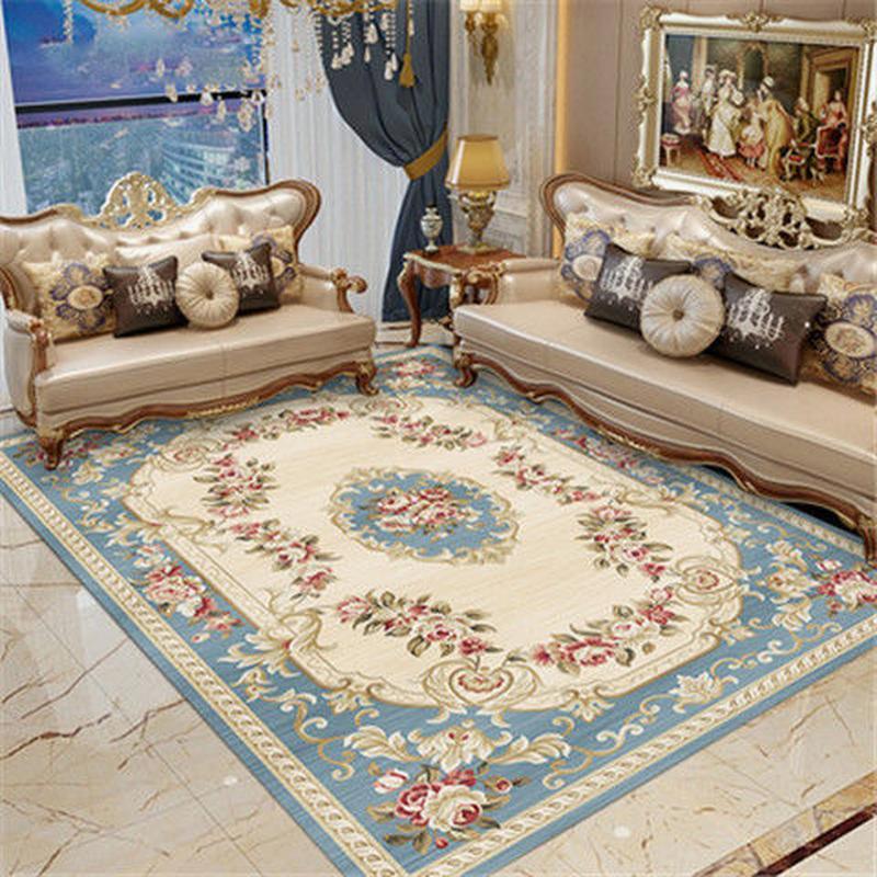 European Carpet Living Room Ins Style Nordic Tea Table Blanket Household Bedroom American Bedside Blanket Large Area