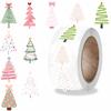500PCS Christmas Tree Sticker Roll Cartoon Waterproof Stickers for Laptop Phone Bicycle Skateboard Coffee DIY Decoration