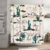 Modern Bathroom Shower Curtain Wild West Cactus Print Home Decor Waterproof Washable Fabric Shower Panels for Bathrooms In Bedro