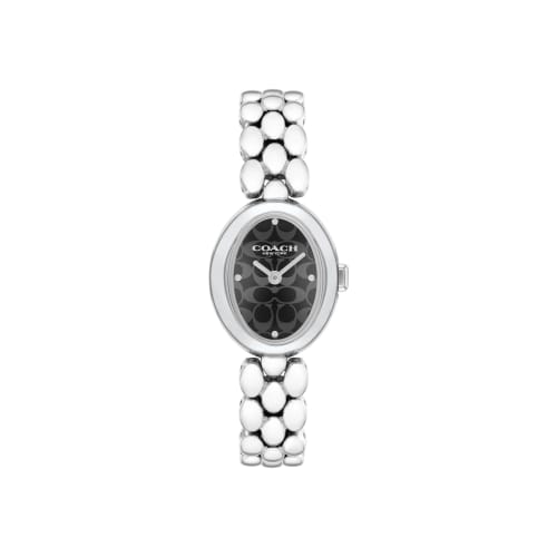 

Coach Women s Sammy Watch, Black Dial, Stainless Steel Strap, 14504420 [Official Import]
