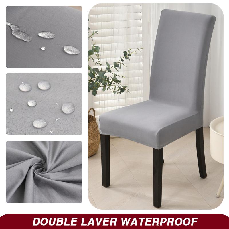 Wodoodporny Pokrowiec na Krzesło Jadalniane Rozciągliwy Pokrowiec na Krzesło Zdejmowany Zmywalny Ochraniacz na Krzesło do Domu, Restauracji, Kuchni, Bankietu