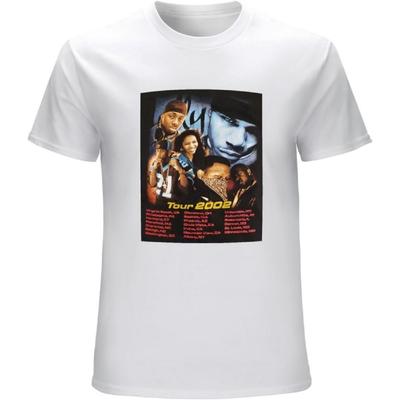 Men's Marker Nelly 2002 Tour Lil’ Wayne Amerie Fabolous Big Tymers Vintage Rap Tee T-Shirt White