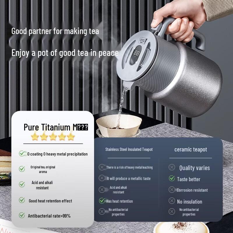 KOBACH Titanium Core Smart Temperature Teapot