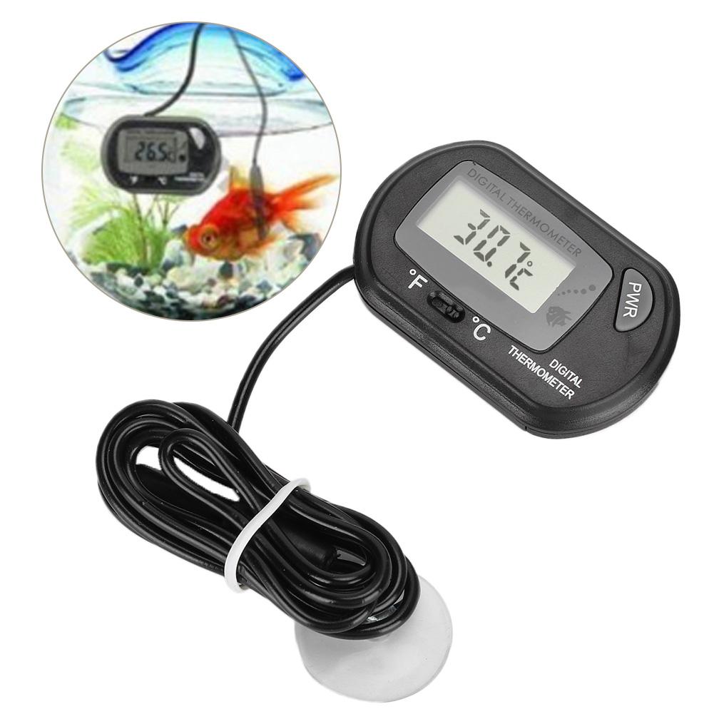 Digital LCD Sensor Aquarium Water Thermometer Controller Wired Fish   Accessories
