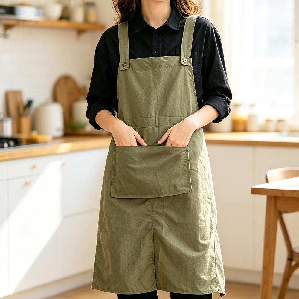 Custom Logo Quick-Drying Waterproof Waist Apron for Pottery, Kitchen, Cafe, and Flower Shop