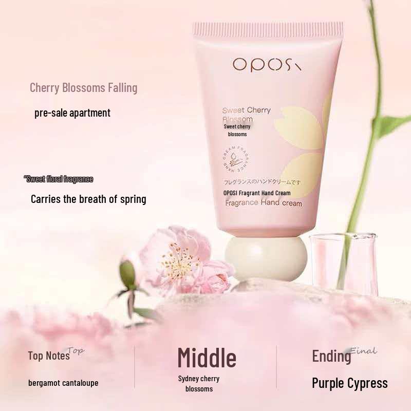 

OPOSi Jade Dragon Tea & Cherry Blossom Scent Hand Cream - Moisturizing, Long-lasting, Aromatic, Ideal for Autumn/Winter Students