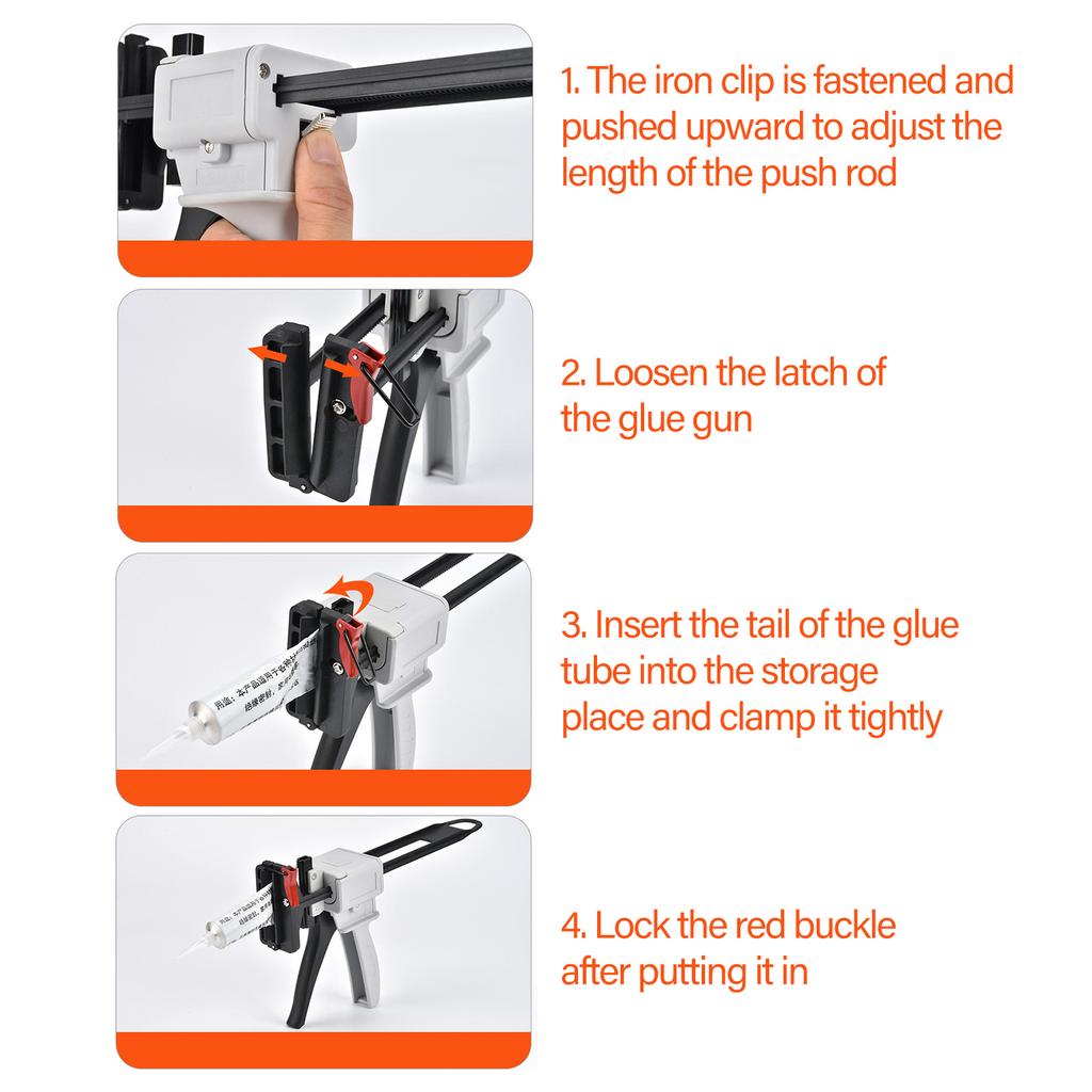 Silicone Glues Guns for Manual Extrusion of Toothpaste Tube Glues Dispensing Tool Aluminum Tube Squeezer Extruder Guns