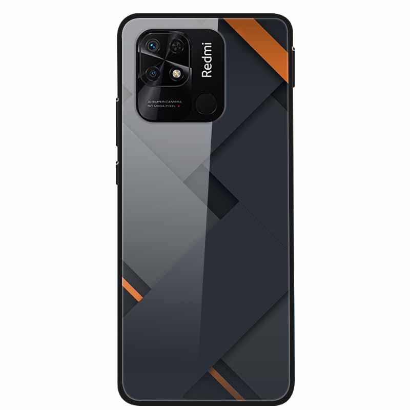 For Redmi 10C Case Luxury Tempered Glass Back Cover Hard Case For Xiaomi Redmi 10C 10 C Capa Redmi10C Shockproof Funda Coque