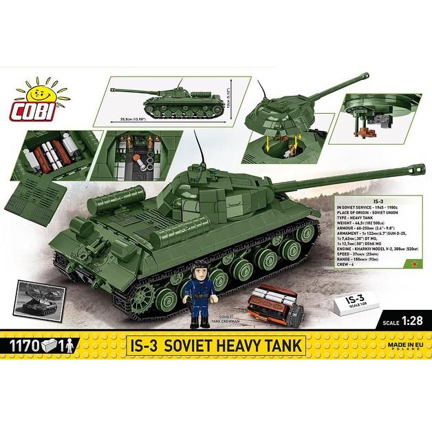 Конструктор пластиковый Cobi Historical Collection WWII IS-3 Soviet Heavy Tank COBI-2590