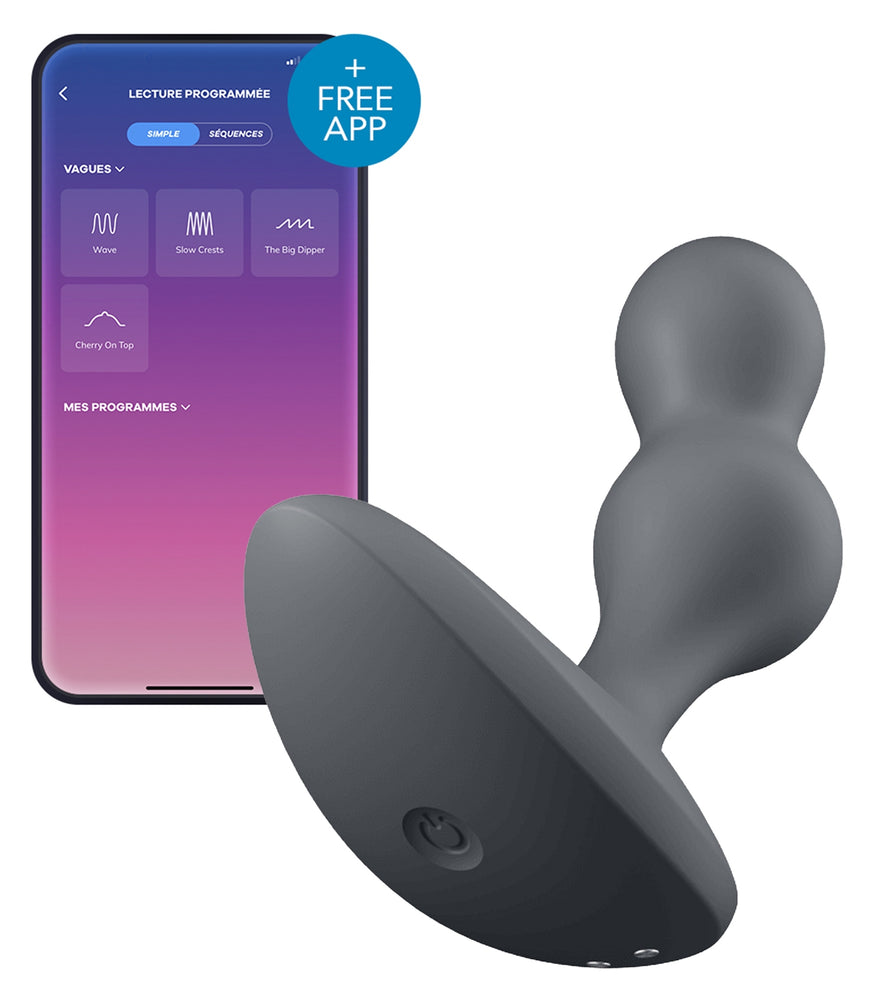 Plug vibrant connecté Deep Diver Satisfyer 8 x 3.3cm Noir - Satisfyer - Sextoys Connectés