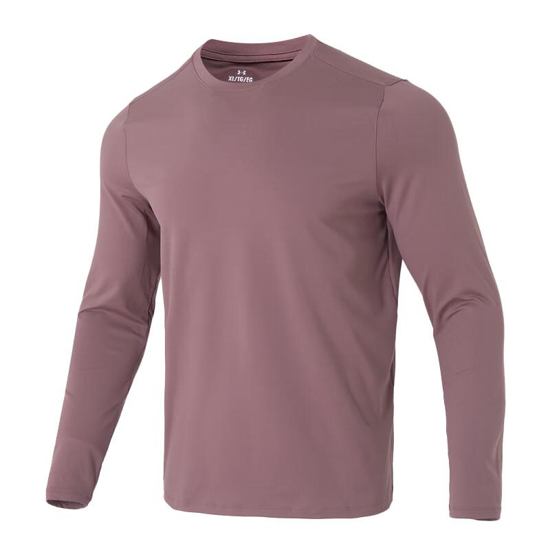 

Under Armour Loose Solid Color Crew Neck Pullover Long Sleeve T-Shirt Men tops 1386975-651 M