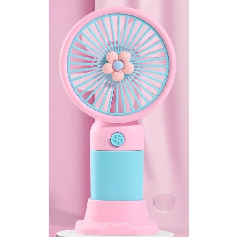 New Portable Outdoor Mini Handheld Fan Gift Spray Fan Humidification Ice Coating Handheld Fan, No Battery Include