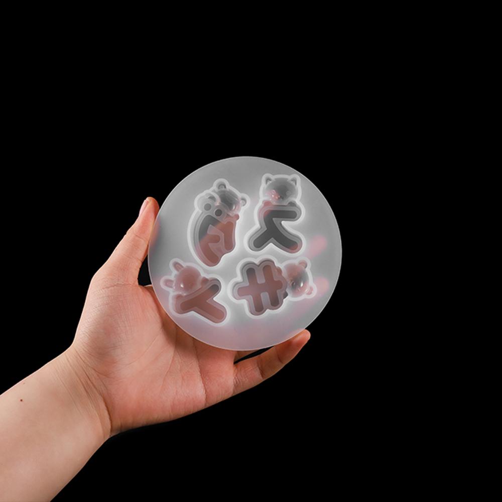 1Pcs 3D Japanese Silicone Mould Letter UV Epoxy Mold For DIY Casting Jewelry Necklace Pendant Table Decoration Making Tools