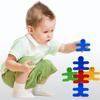 Creative Balance Little People Wooden Building Blocks: Interactive Educational Toy for Early Childhood Development and Stack High Games
