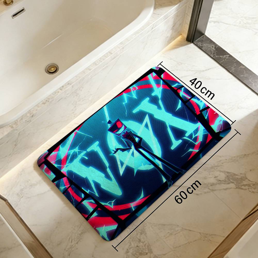 Vox Hazbin Hotel Anime Door Mat Kids Room Bedroom Decoration Balcony Anti-Slip Doormat Living Room Doormat Area Rug