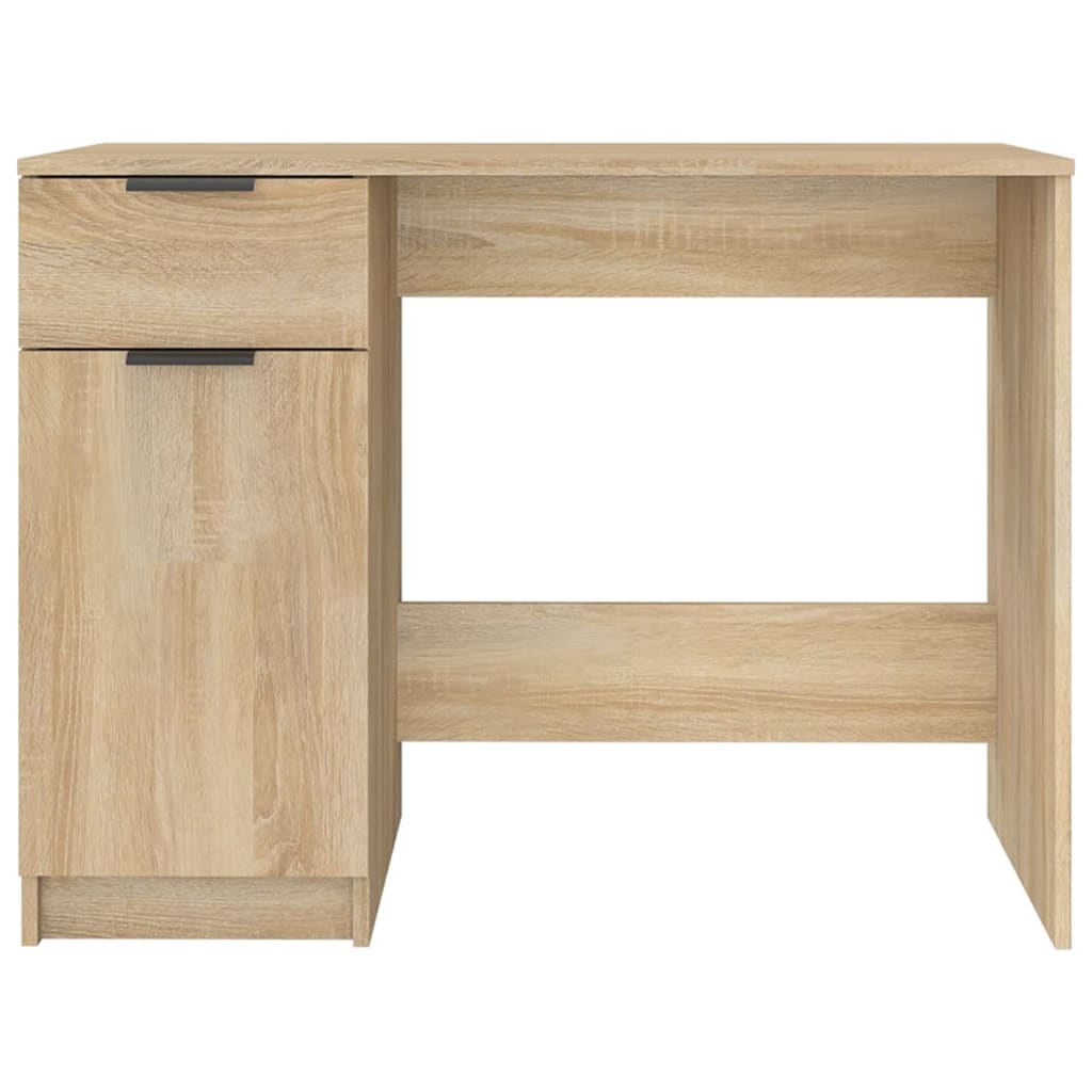 Desk Sonoma Oak Finish 100 x 50 x 75 cm Engineered Wood