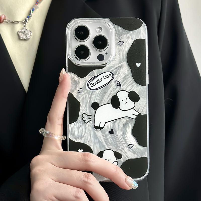 Zhitai Transparent Feather Yarn Case for iPhone 13, 14, and 16 Pro Max.