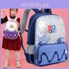 Winter New Children's Backpack Kindergarten Boys And Girls Cute Cartoon Double Shoulder Bag Kids Medium And Large Class Backpack Oxford Cloth