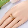 Latest In Rings Genuine Copper Simple Yellow Bow Ring Bands Fashion Luxury For Women Party Anniversary Wedding Present Choice