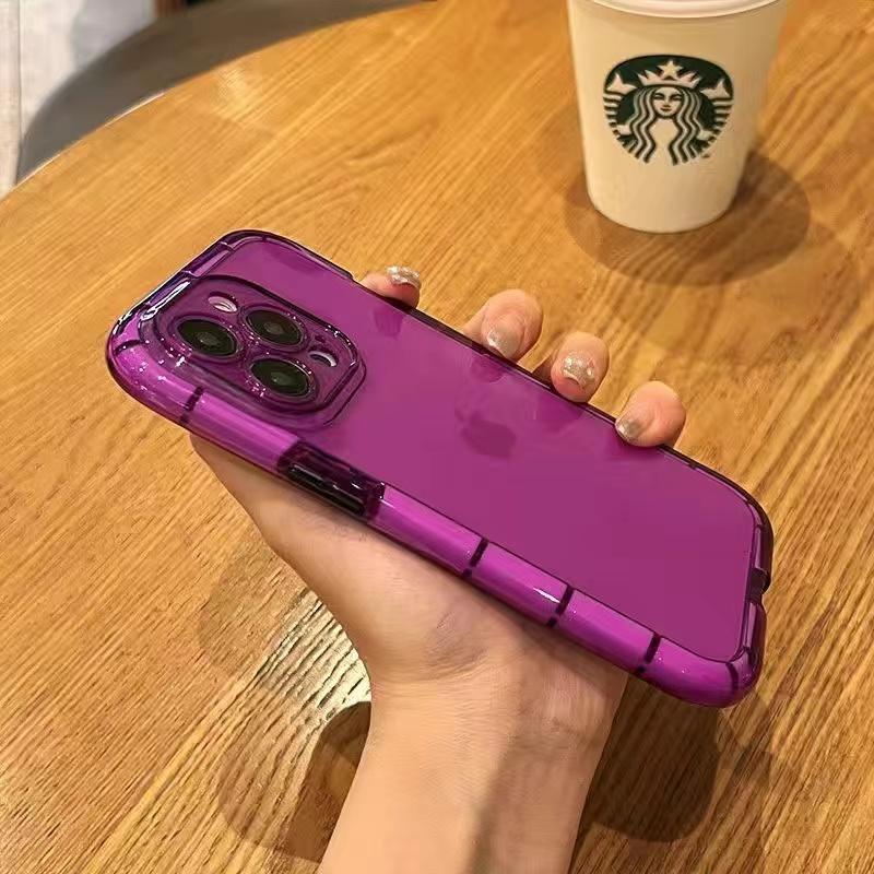 Luxury Transparent Shockproof Phone Case For iPhone 15 Pro Max 14 13 12 11 X Xs Max XR 7 8 Plus Clear Night Light Bumper Cover