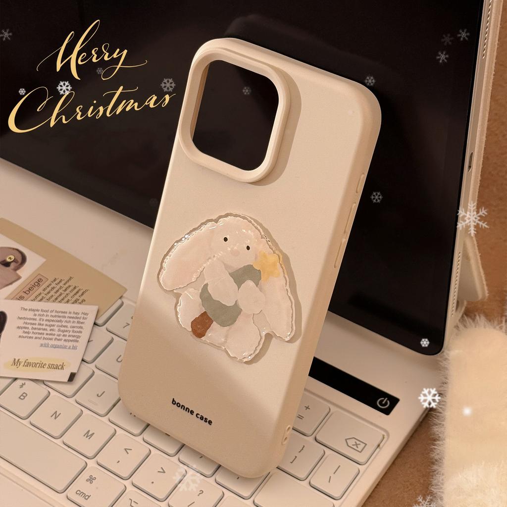 Christmas Tree Rabbit Iphone16 Mobile Phone Case Apple 15 Soft 13 Three Dimensional 17pro Max Suitable for 12